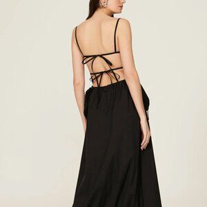 TheOpen Product Patch Pocket Shirring Dress Open Back Size 1/US4